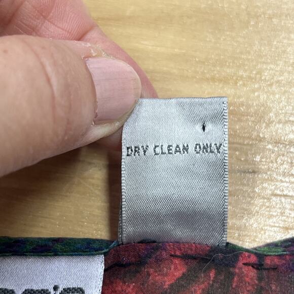 CHICO’s 100% Silk Sheer Chiffon Blouse Top Multicolor Size 3 14 Goblincore Indie - Picture 8 of 11